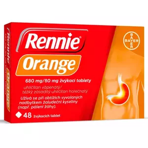 Rennie Orange 680mg/80mg 48 žvýkacích tablet