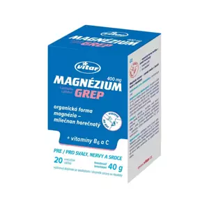 Vitar Magnezium 400 mg + vit.B6 + vit.C 20 sáčků