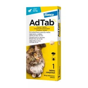 AdTab 48 mg žvýkací tablety pro kočky 2-8 kg 1 tbl