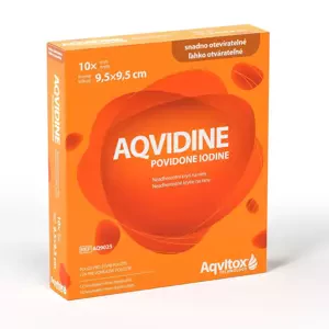 Aqvidine Povidone Iodine 9,5 x 9,5 cm 10 ks