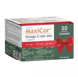 MaxiCor Omega-3 dárkové balení 2023 120+30 tablet