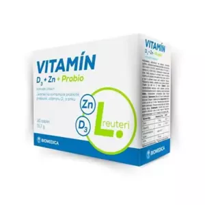 Biomedica Vitamín D3+Zn+Se+Probio 30 tablet