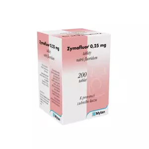 Zymafluor 0.25 mg por.tbl.nob. 200 x 0.25 mg