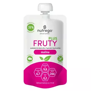 Nutrego Fruty Plus malina por.sol. 4 x 175 ml