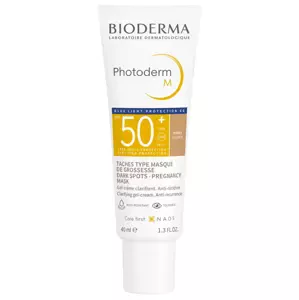 Bioderma Photoderm M ochranný tónovací krém proti pigmentovým skvrnám Fragrance Free, Paraben Free, Water Resistant) odstín Golden SPF 50+ 40 ml