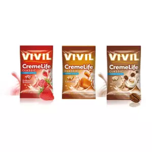 Vivil Creme life latte-macchiato + jahoda + karamel bez cukru 3 x 110 g