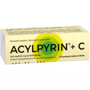 ACYLPYRIN + C POR 320MG/200MG TBL EFF 12