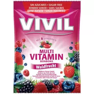 Vivil Multivitamín lesní plody 8 vitamínů bez cukru 120 g