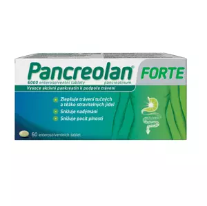 Pancreolan Forte por tbl. ent. 60 x 220 mg