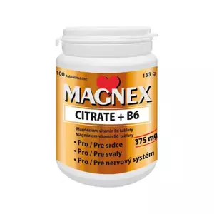Magnex citrate 375 mg+B6 100 tablet