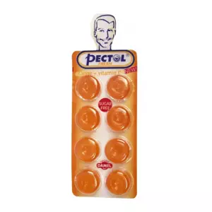 Pectol-pomerančový drops s vit.C blistr 8 kusů