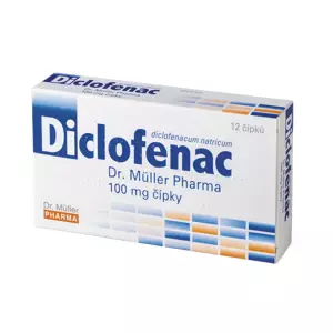 Diclofenac Dr.Müller Pharma 100 mg čípky 100 mg.sup.12