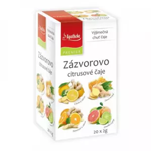 Apotheke PREMIER Zázvorovo-citrusové čaje 4v1 20 x 2 g