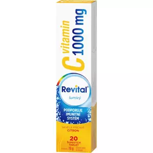 Revital C vitamin 1000 mg Citron 20 šumivých tablet