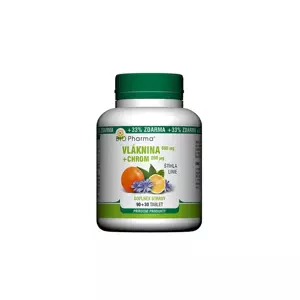 Bio Pharma Vláknina 600 mg + Chrom 200 mcg 120 tablet