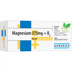 Generica Magnesium 375 mg + B6 Forte s Vitaminem C 10 tablet