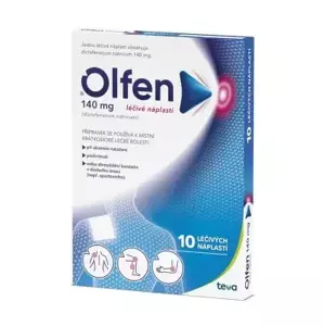 Olfen 140 mg léčivé náplasti drm.emp.med. 10 x 140 mg