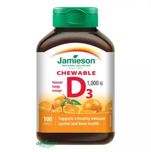 Jamieson Vitamín D3 1000IU cucací Pomeranč 100 tablet