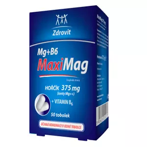 MaxiMag Hořčík 375mg + B6 tob.50