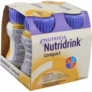 Nutridrink Compact s příchutí banánovou por.sol. 4 x 125 ml