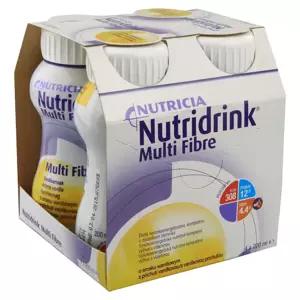 Nutridrink Multi Fibre s příchutí vanilkovou por.sol. 4 x 200 ml