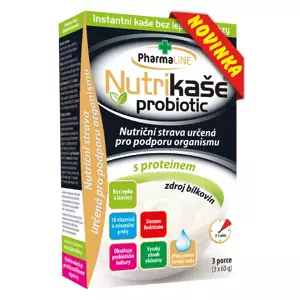 PharmaLINE Nutrikaše probiotic s proteinem 180g (3x60g)