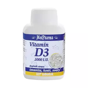 MedPharma Vitamin D3 2000 I.U. 107 kapslí