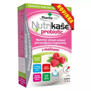 PharmaLINE Nutrikaše probiotic s malinami (3x60g)