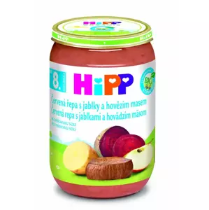 Hipp Bio červená řepa s jablky a hovězím masem dětský 220 g