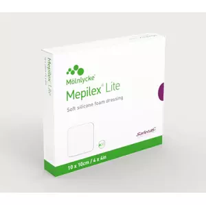 Kryti Mepilex Lite tenké silikonové sterilní 6 x 8,5 cm 5 ks 284000