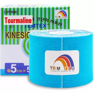 Temtex Kinesiology Tape Tourmaline modrá 5cm x 5m