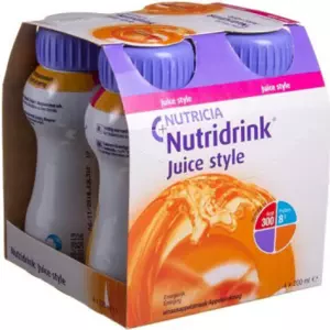 Nutridrink Juice style s příchutí pomerančovou por.sol. 4 x 200 ml
