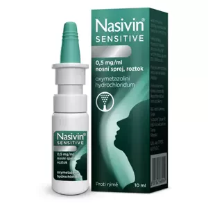 Nasivin Sensitive 0,05% 0,5 mg/ml nas.spr.sol. 1 x 10 ml