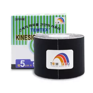 Temtex Kinesio Tape Classic černá 5cm x 5m