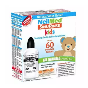 NeilMed Sinus Rinse Kids lahvička 120 ml + sáčky mořská sůl na hygienu nosu 60 ks
