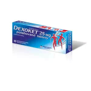 Dexoket 25 tablety por.tbl.flm. 10 x 25 mg