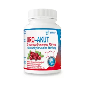 Nutricius URO-AKUT Manosa 750 mg + Brusinky 8600 mg 20 tablet
