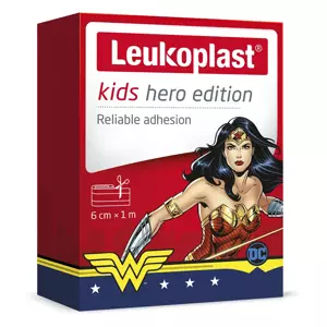 Leukoplast Kids Hero Edition Náplast dětská 6 cm x 1 m role 1 ks
