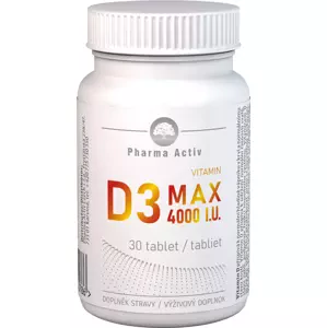 Pharma Activ Czech Vitamin D3 MAX 4000 I.U. 30 tablet