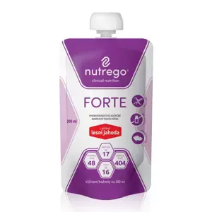 Nutrego Forte s příchutí lesní jahoda por.sol.12 x 200 ml