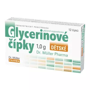 Dr.Müller Pharma Glycerinové čípky 1,0 g dětské 12 čípků