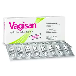 Vagisan HydroKrém Cremolum vaginální čípky 16 ks